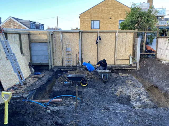 Garden room — site preparation